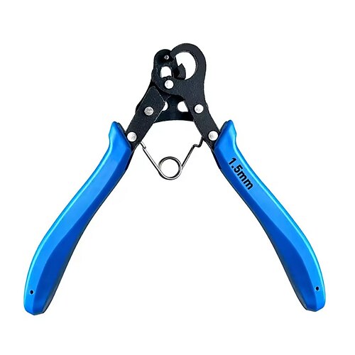 Pinza per avvolgicavo a un passaggio da 1,5/2,25/3 mm, pinza per arrotolare fili, pinza per avvolgere fili a becco tondo, pinza per anelli a C per riparazione di gioielli, creazione fai da te di orecchini, bracciali, collane