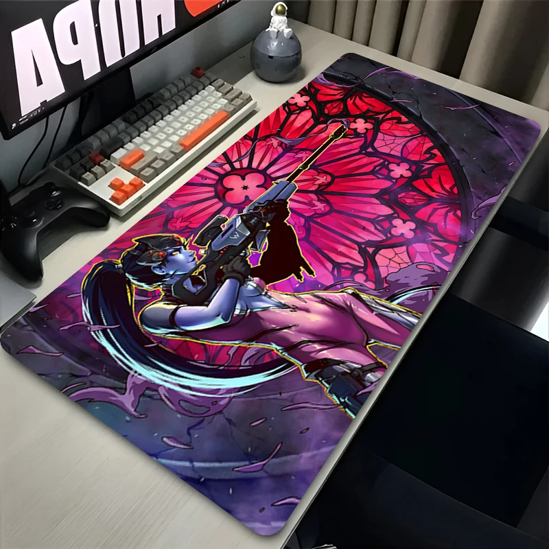 Gaming-Mauspad Overwatch Widowmaker Home Neues HD-PC-Mode-Mauspad XXL-Tastaturpad Rutschfester Büroteppich Laptop-Mäusepad Image