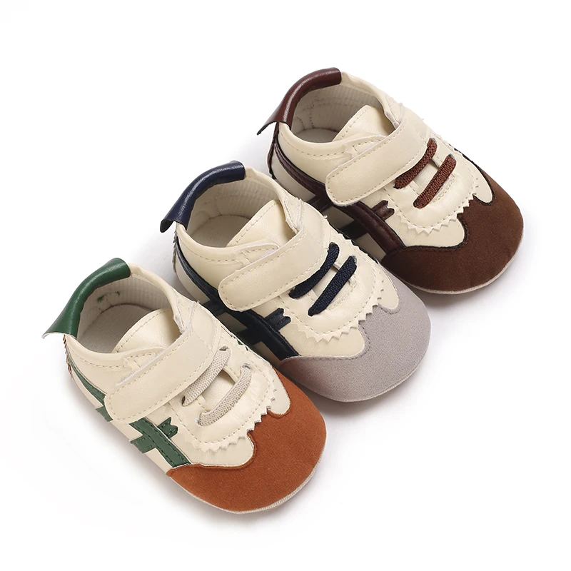 Frühling und Herbst 0–1 Jahre alte männliche und weibliche Babyschuhe Wanderschuhe mit weichen Sohlen