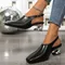 Ladies Shoes 2025 High Quality Buckle Strap Women's Sandals Fashion Closed Toe Office and Career Summer Plus Size Heeled Sandals