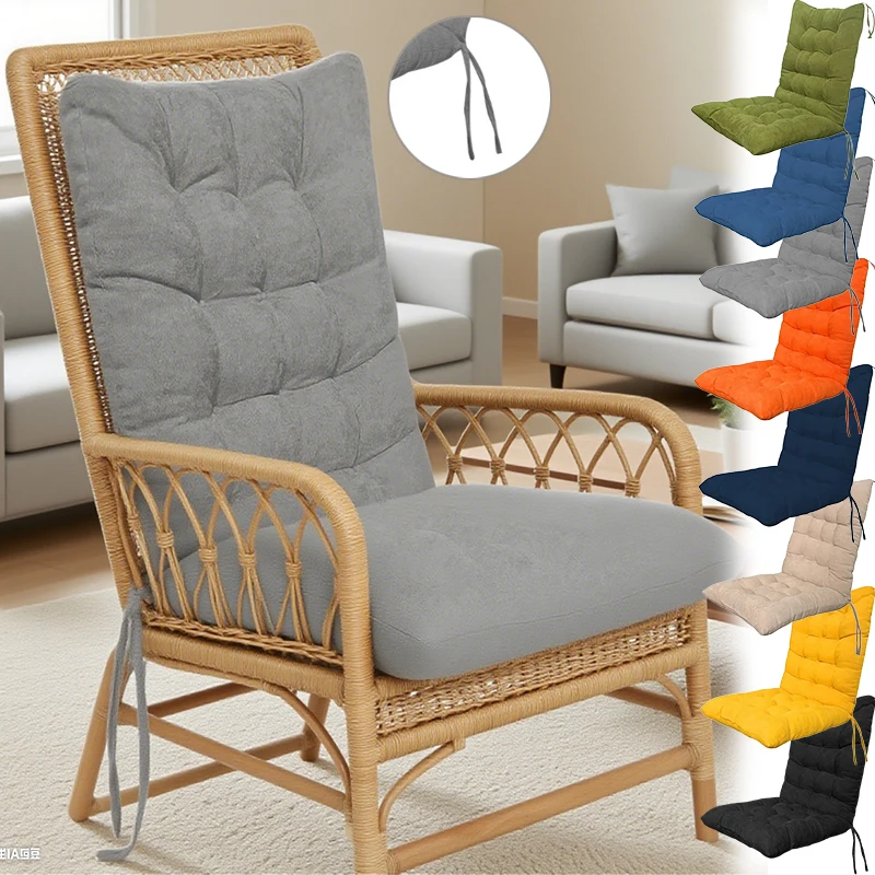 Bequemes langes Kissen, moderner Stil, Gartenstuhl, Erkerfenster, sitzendes langes Kissen, verdicktes Studentenwohnheim, sitzende Stuhlmatte