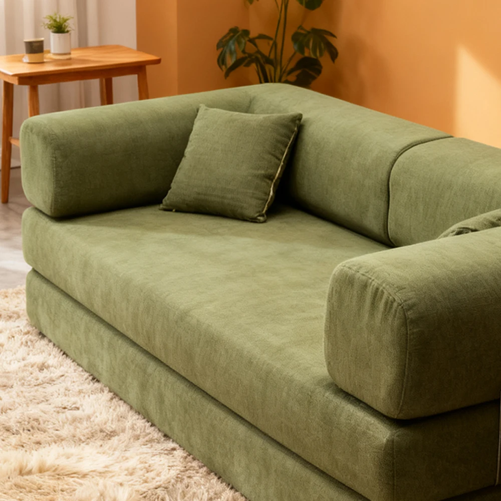 2025 Waschbares modulares Kompressionssofa aus Cord, 200 cm, Schlafsofa für Wohnzimmermöbel