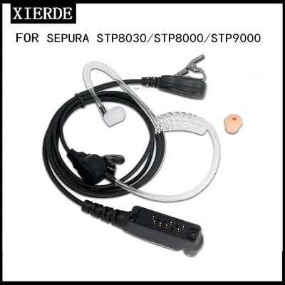 Walkie-talkie headset for Sepura STP8000 STP9000 STP8080 STP8030 walkie-talkie air duct headset in-ear earphones