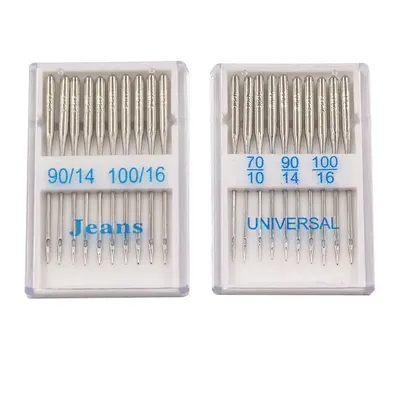 20pcs Sewing Machine Needles Jeans Universal Regular Point Sewing Needles Ball Point Head for Home Sewing Machine Supplies
