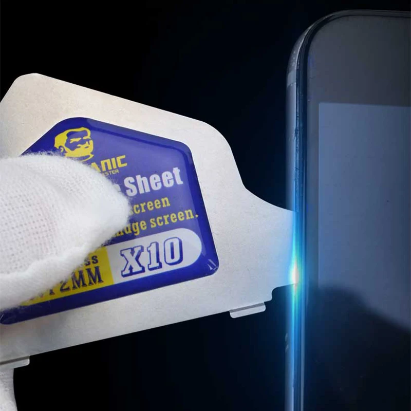 MECHANIC X10 Ultradünne Stahl-Demontagekarte für Handy-LCD-Bildschirm, Hebelöffnungswerkzeuge, 0,12 mm Dicke Image
