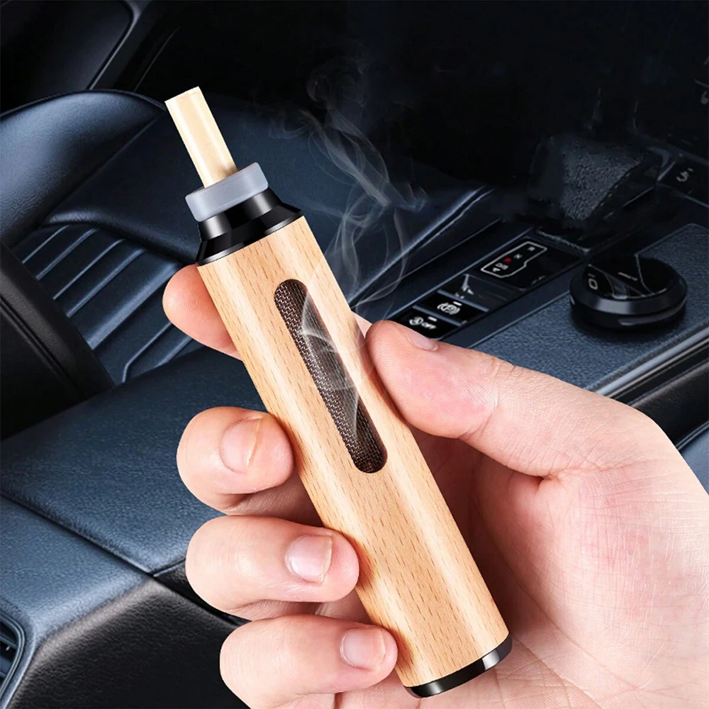Auto Auto Aschenbecher Auto Innen Dekoration Staub-freies Rauchen Asche Halter Holz Kreative Filter Anti Werkzeug Ruß-fliegen aschenbecher Image
