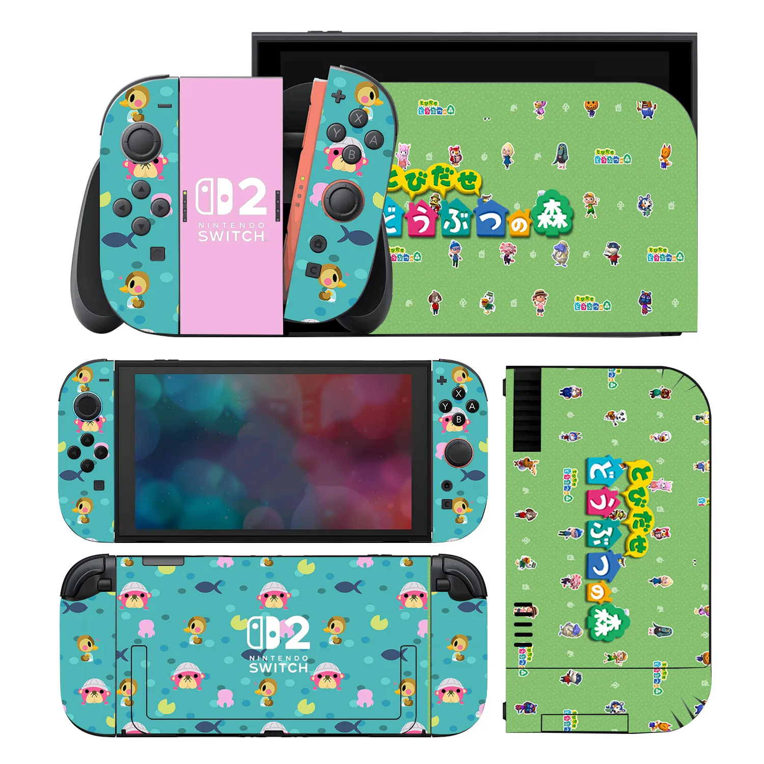 Schützender ACNH Skin-Aufkleber für Nintendo Switch 2, Spielaufkleber, Vinly für NS 2-Konsolen-Controller, Joycon Switch 2 Zubehör Image