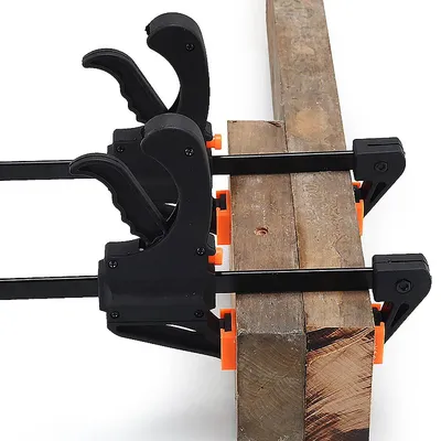 4" Quick Grip Bar Clamps - One-Handed Ratchet Clamps for Woodworking, Crafts & Gluing - Small Trigger Clamps