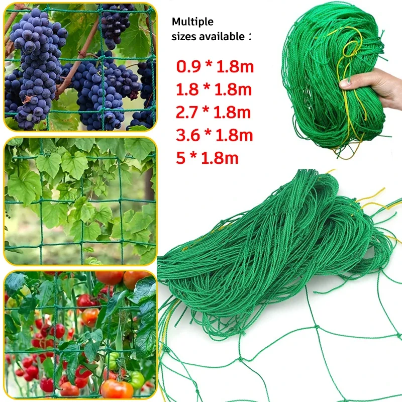 Gartengurkennetz für Pflanzen, Kletternetz, Nylon, strapazierfähiges Polyester-Weinennetz für Tomaten-Trauben Image