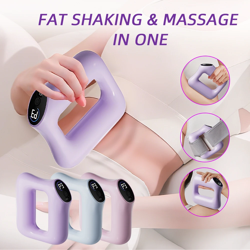 Handgehaltenes elektrisches Faszienring-wiederaufladbares Mini-Massagegerät mit Gürtel, Vibration, Fettverbrennung, Schulter, Nacken, Rücken, Muskelentspannung