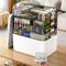 Multi-Layer Portable Medicine Storage Box Multi-Functional Organizer Case Household Large Plastic Box Painting Supplies Storage