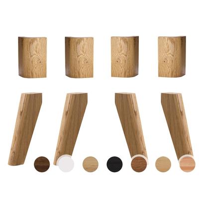 Hasena Oak-Line Füsse Masito 4er-Set / 25 cm / Buche weiss deckend, lackiert Image