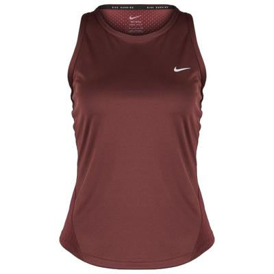 Nike - Women's Tempo Dri-Fit Running Tank Top - Tank Top Gr L burgundy crush /grau Image