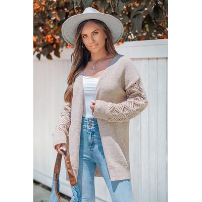 Cozy Corner Beige Cardigan
