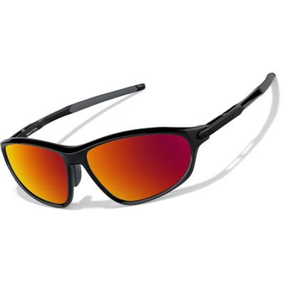 Zenni Wrap-Around Glasses Black Plastic Full Rim Frame