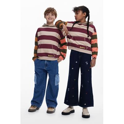 Sweatshirt with combined stripes