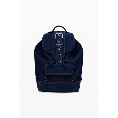 Medium convertible denim bucket backpack