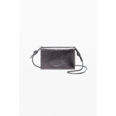 Large metallic convertible wallet