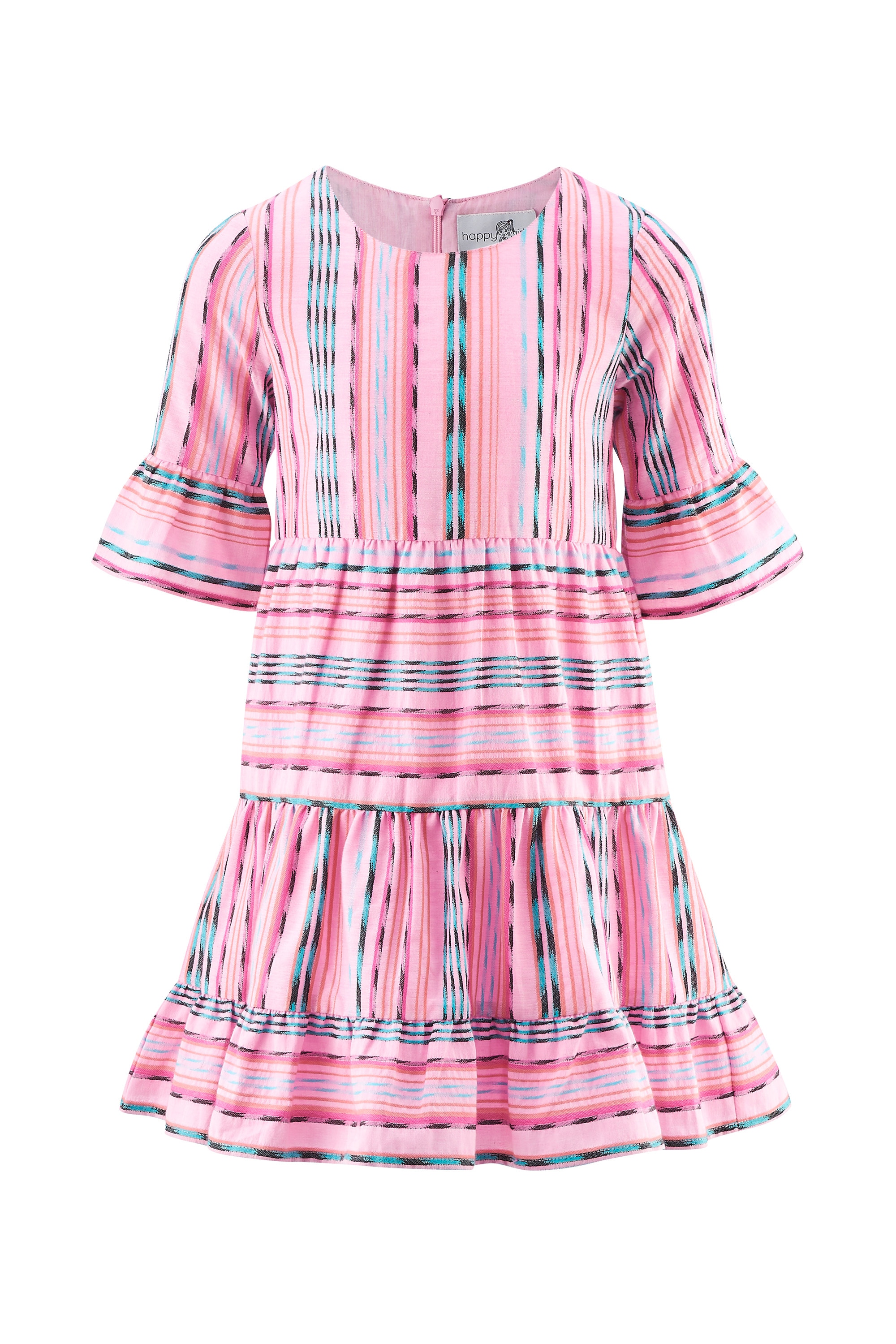 Sommerkleid HAPPY GIRLS "Mädchenkleid", Mädchen, Gr. 104, EURO-Größen, rosa (rose), Stoff, 100% Baumwolle, normal, Kleider Sommerkleid