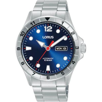 Automatikuhr LORUS, silber (silberfarben), Armbanduhren, Herren, Armbanduhr, Herrenuhr, Datum, Edelstahlarmband, bis 10 bar wasserdicht Image