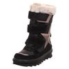 Winterstiefel SUPERFIT "FLAVIA WMS: Mittel", Kinder, Gr. 29, schwarz (schwarz, beige), Veloursleder, Polyester, Leder, sportlich, Schuhe, Snowboots mit wasserdichter GORE-TEX, Größenschablone zum Download