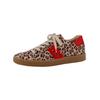 Sneaker PAUL GREEN "Paul Green Sneaker Leder", Damen, Gr. 43, braun (leopard), Leder, casual, Schuhe