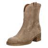 Stiefelette GABOR "Gabor Stiefelette Veloursleder", Damen, Gr. 38,5, braun (mittelbraun), Veloursleder, casual, Schuhe