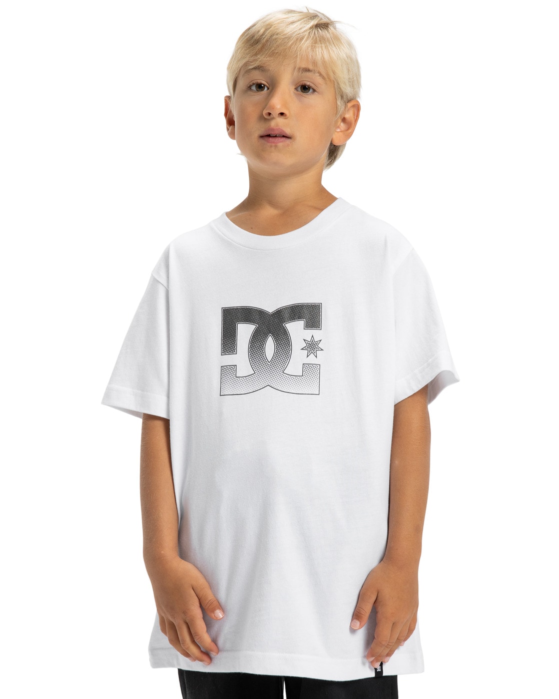 T-Shirt DC SHOES "DC Star Reflective", Jungen, Gr. 12(148-156cm), weiß, 75% Baumwolle, 25% Baumwolle, Shirts T-Shirt