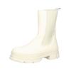 Stiefelette STEVE MADDEN "STEVE MADDEN Stiefelette Leder", Damen, Gr. 39, weiß (bone), Leder, casual, Schuhe