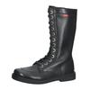 Schnürstiefel KICKERS "Kickers Stiefel Leder", Damen, Gr. 36, schwarz, Leder, casual, Schuhe