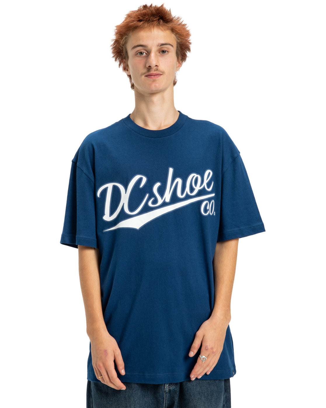 T-Shirt DC SHOES "Substitute", Herren, Gr. S, blau (estate blau), Obermaterial: 75% Baumwolle, 25% Baumwolle;, Shirts T-Shirt