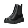 Stiefelette TOM TAILOR "Tom Tailor Stiefelette Lederimitat/Textil", Damen, Gr. 41, schwarz, Lederimitat, Textil, casual, Schuhe
