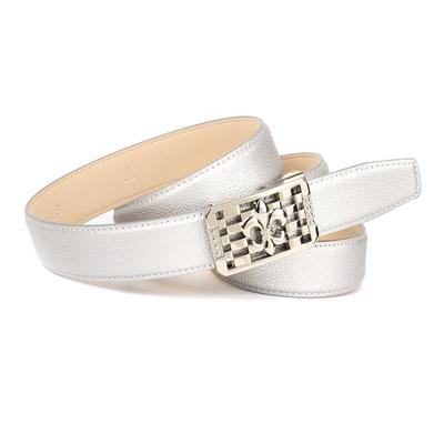 Ledergürtel ANTHONI CROWN, Damen, Gr. 90, silber, Rindsleder, casual, Gürtel Image