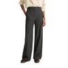 Chinohose MARC O'POLO "aus weichem Flanell", Damen, Gr. 42, Normalgrößen, multi, night grau melange, Obermaterial: 62% Polyester, 34% Viskose, 4% Elasthan, unifarben, casual, normal kurz, Hosen