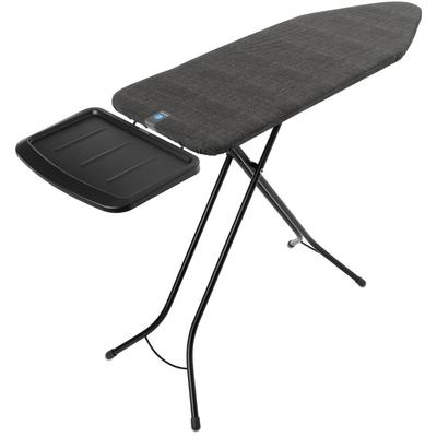 Bügelbrett BRABANTIA "Bügeltisch C, 124 x 45 cm, Dst-Ablage Solide", schwarz (denim schwarz), B:48cm T:75cm, Bügelbretter, Fairtrade-zertifiziert Image