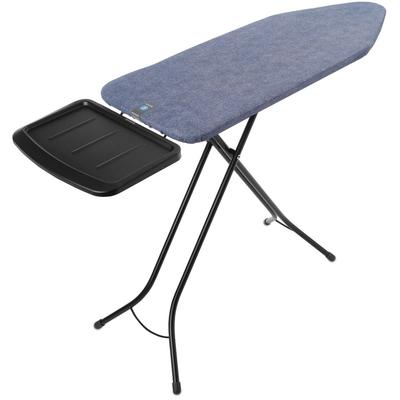 Bügelbrett BRABANTIA "Bügeltisch C, 124 x 45 cm, Dst-Ablage Solide", blau (denim blau), B:48cm T:75cm, Bügelbretter, Fairtrade-zertifiziert Image