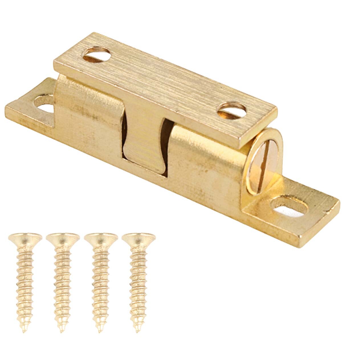 MS Beschläge Messing natur 43mm Möbelverschluss – Kugelschnäpper verstellbare Haltekraft Image