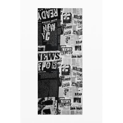 Rectangular newspaper scarf