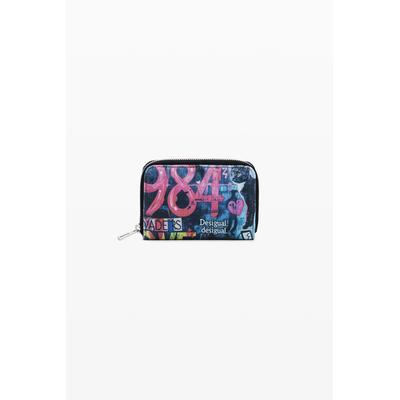 Small graffiti cat wallet