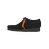 Schnürschuh CLARKS "Wallabee Black", Herren, Gr. 44, schwarz, Leder, klassisch, Schuhe, aus hochwertigem schwarzem Wildleder
