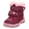 Winterboots SUPERFIT "HUSKY WMS: Mittel", Kinder, Gr. 22, bunt (dunkelrot, rosa), Polyester, Textil, casual, Schuhe, Snowboots mit wasserdichtem GORE TEX, Größenschablone zum Download