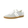 Sneaker PAUL GREEN "Paul Green Sneaker Veloursleder", Damen, Gr. 39, grau (grau, weiß), Veloursleder, casual, Schuhe