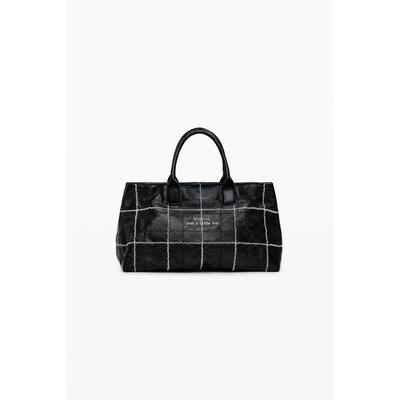 Medium shiny shopper bag
