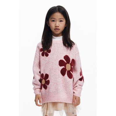 Large floral sweater