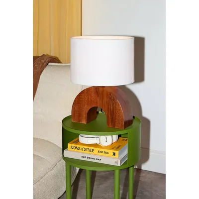 Bernie Table Lamp - Natural 27.94cm x 19.5cm x 40.64cm at Urban Outfitters