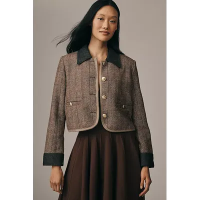 Maeve Wool-Blend Shrunken Heritage Lady Jacket