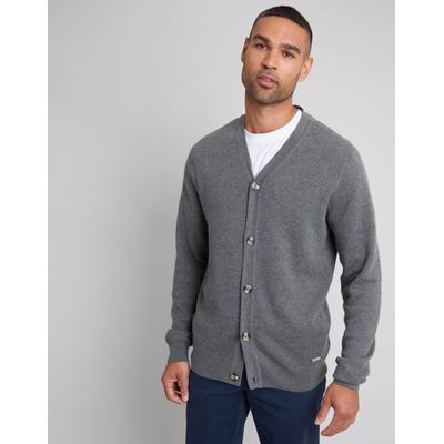 Charcoal Grey Marl Knitted Cardigan