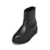 Stiefel MARC O'POLO "mit flauschigem Warmfutter", Damen, Gr. 37, schwarz, Obermaterial: 100% Leder (Rind), unifarben, Schuhe