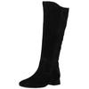 Stiefel GABOR "Gabor Stiefel Veloursleder/Microfaser", Damen, Gr. 39, schwarz, Veloursleder, Microfaser, casual, Schuhe