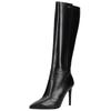 High-Heel-Stiefel NERO GIARDINI "Nero Giardini Stiefel Leder", Damen, Gr. 38, schwarz, Leder, casual, Schuhe